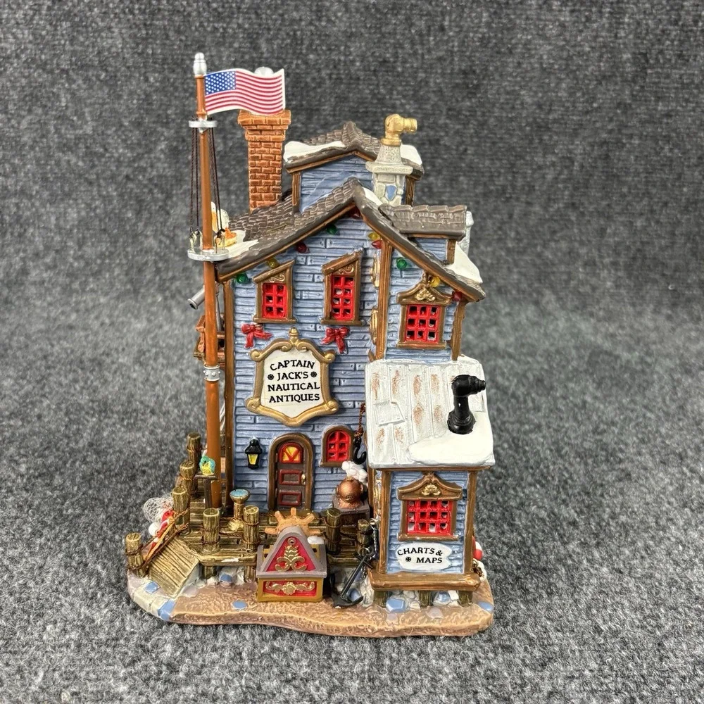 LEMAX Captain Joe's Nautical Antiques Lighted Village House Holiday Village